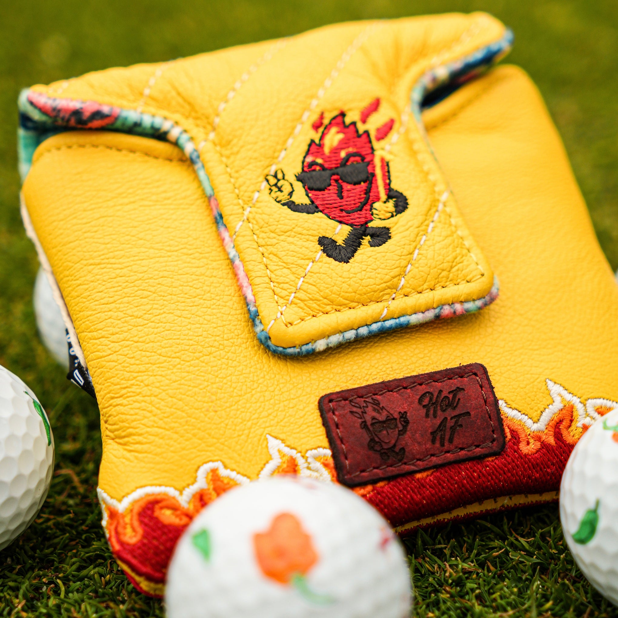 TROTTIE GOLF | OG FLAMIN ONION MASTER PUTTER COVER | DORMIE WORKSHOP